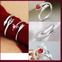 9294  arrow couple ring mouth live mouth men and women ring