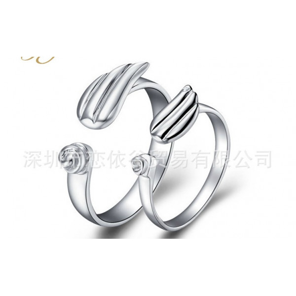 9293 angel wings ring to adjust the size Korean version of the couple wings 9293 angel wings ring to adjust the size Korean version of the couple wings