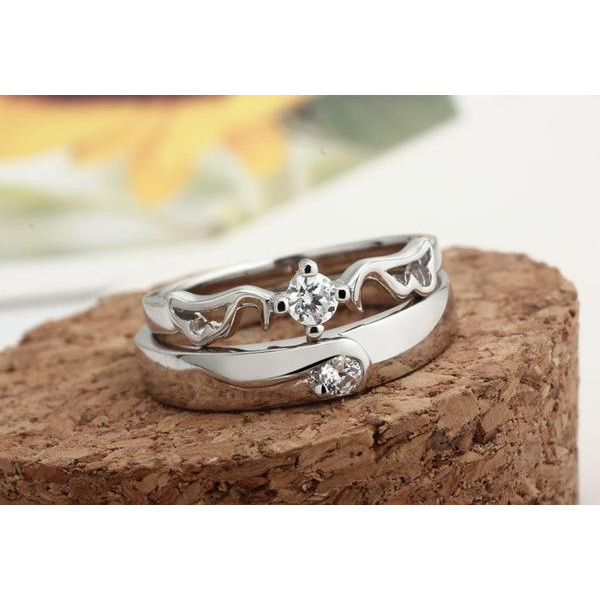 9285 Couple Rings Best Valentine Gift Adjustable 9285 Couple Rings Best Valentine Gift Adjustable