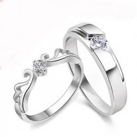 9285 Couple Rings Best Valentine Gift Adjustable