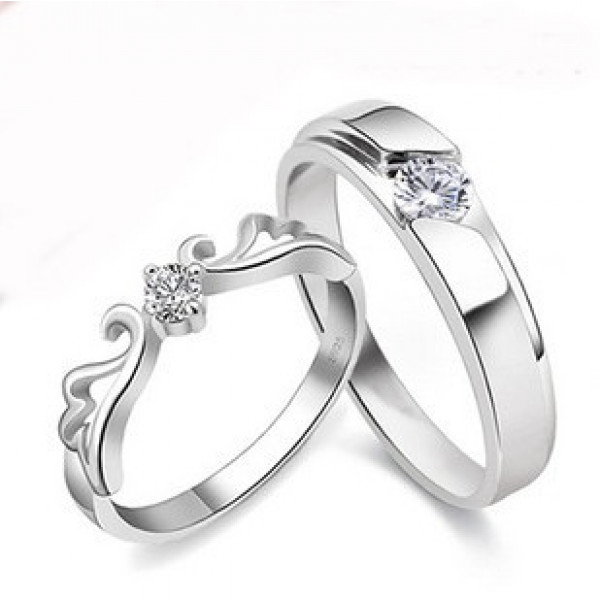 9285 Couple Rings Best Valentine Gift Adjustable 9285 Couple Rings Best Valentine Gift Adjustable