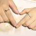 9296 sterling silver ring couple Platinum Platinum Korean jewelry silver jewelery