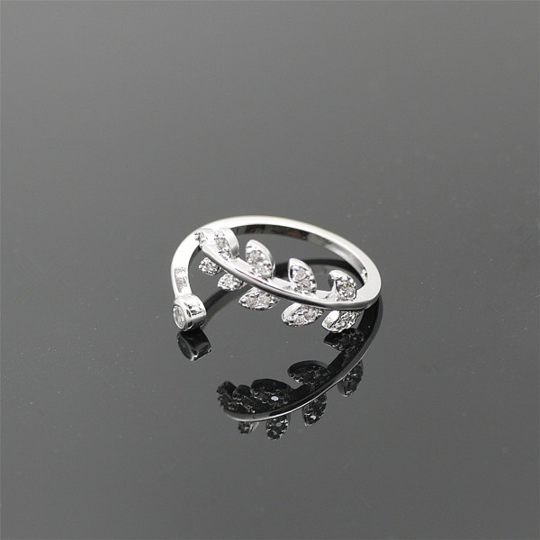 9306 LAVISH LIVELY LEAVES AMERICAN DIAMOND RING 9306 LAVISH LIVELY LEAVES AMERICAN DIAMOND RING