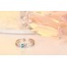 9308 white copper jewelry Imitation silver opening ring female male couple ring