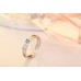 9308 white copper jewelry Imitation silver opening ring female male couple ring