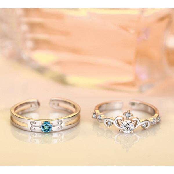 9308 white copper jewelry Imitation silver opening ring female male couple ring 9308 white copper jewelry Imitation silver opening ring female male couple ring