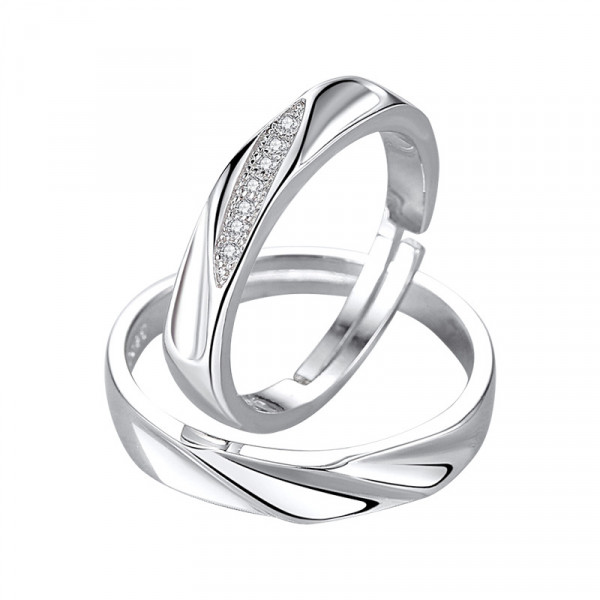 9310 Couples Wedding And Engagement Bands Engraving Rings (Adjustable) 9310 Couples Wedding And Engagement Bands Engraving Rings (Adjustable)