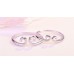 9358 His and Her Promise Rings, Couple Ring Set,925 Sterling Silver,Adjustable open ring