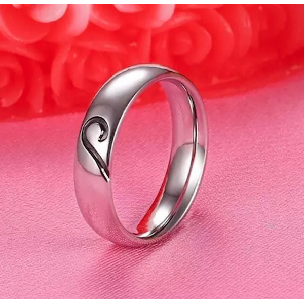 9359 couple ring black rose Xin classic ring titanium steel Korean micro diamond ring