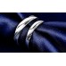 9363  Sterling Silver Couple Ring For Men & Women