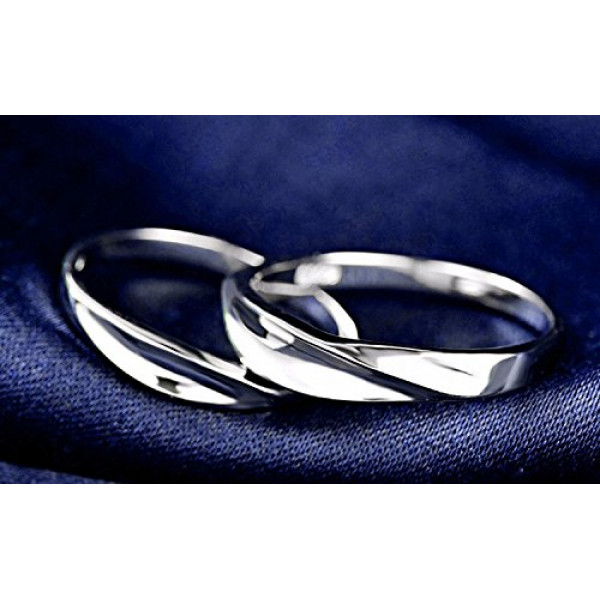 9363  Sterling Silver Couple Ring For Men & Women