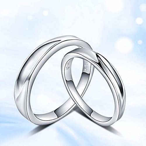 9363  Sterling Silver Couple Ring For Men & Women