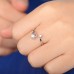 9362 couple ring South Korea silver ring can adjust the opening of the zircon