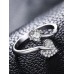 9302 SHIMMERING HEART ADJUSTABLE AD RING