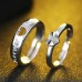 #9282 CROWN ADJUSTABLE AMERICAN FOREVER LOVE COUPLE RING